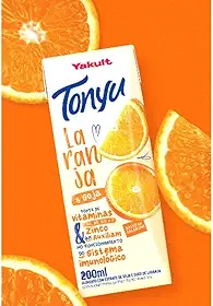 Suco Tonyu Laranja Yakult C/15 unid. - Base de Soja - S/Glúten - 200 ml