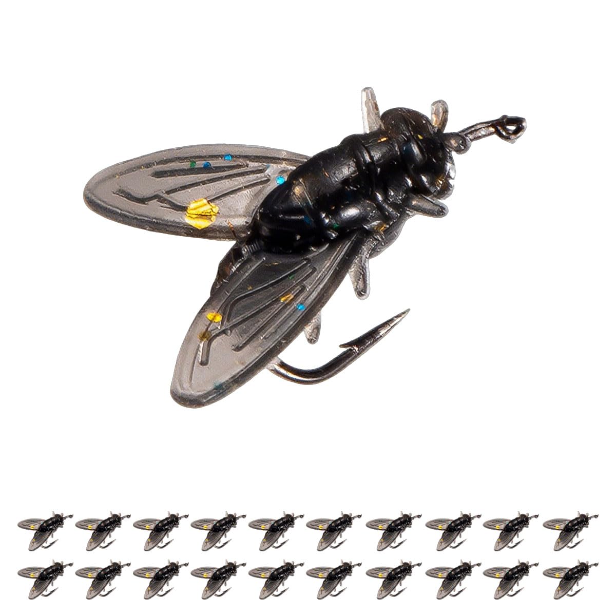 Fly Fishing Accessories, Fly Fishing Flies, Dry/Wet Flies,Portable Fly Fishing Box, for Trout and bass Fishing Bait