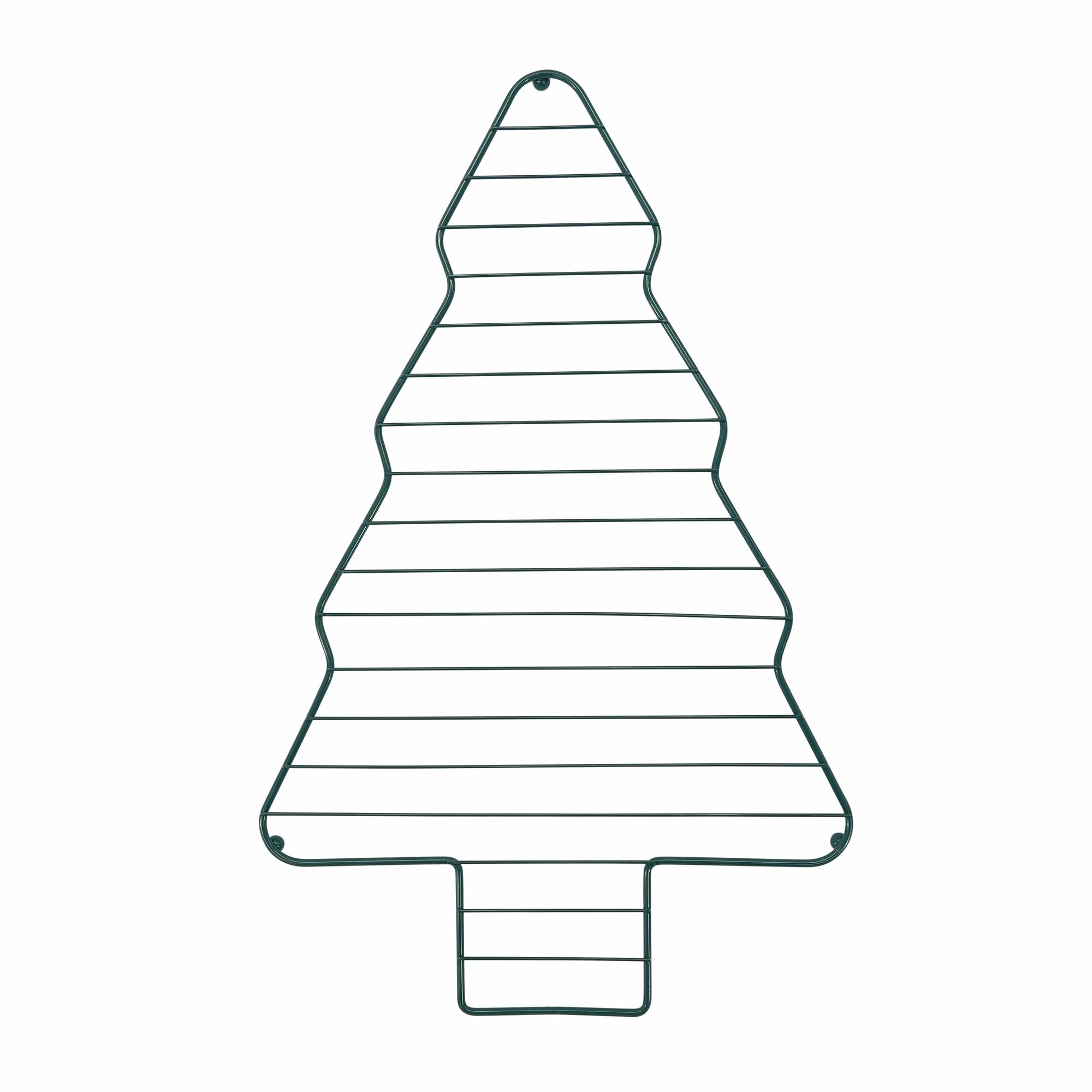 Zenker Christmas Cooling Rack, Christmas Tree Shape, Non-Stick Coating, Wire Baking Rack, Cooling Tray for Cakes Cookies and Food, Xmas Theme, Green, 40.5x25.3x1cm
