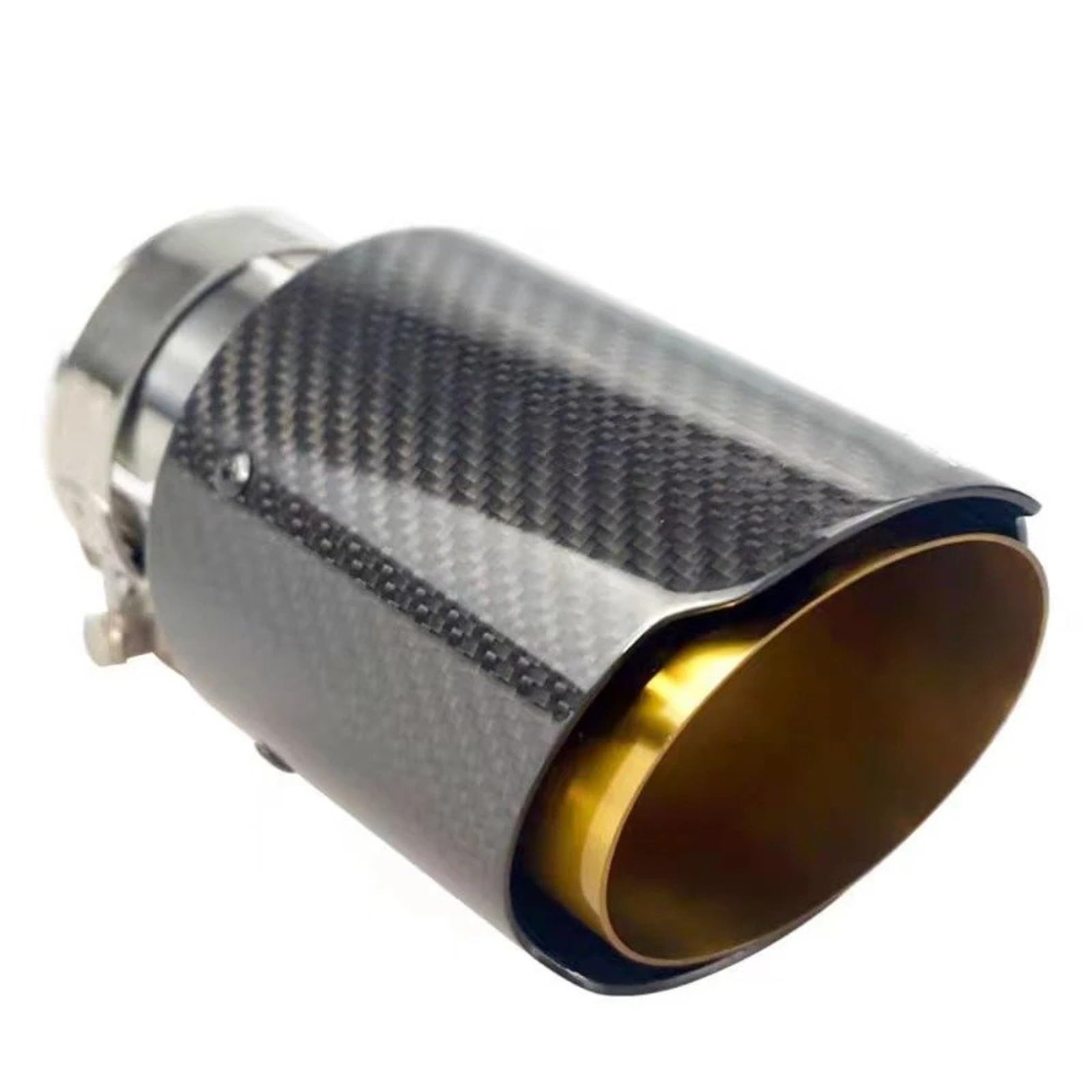 Terminale Tubo Coda Punta Del Silenziatore In Carbonio Di Scarico Silenziatori Universali In Acciaio Inox Tubo Con Morsetto