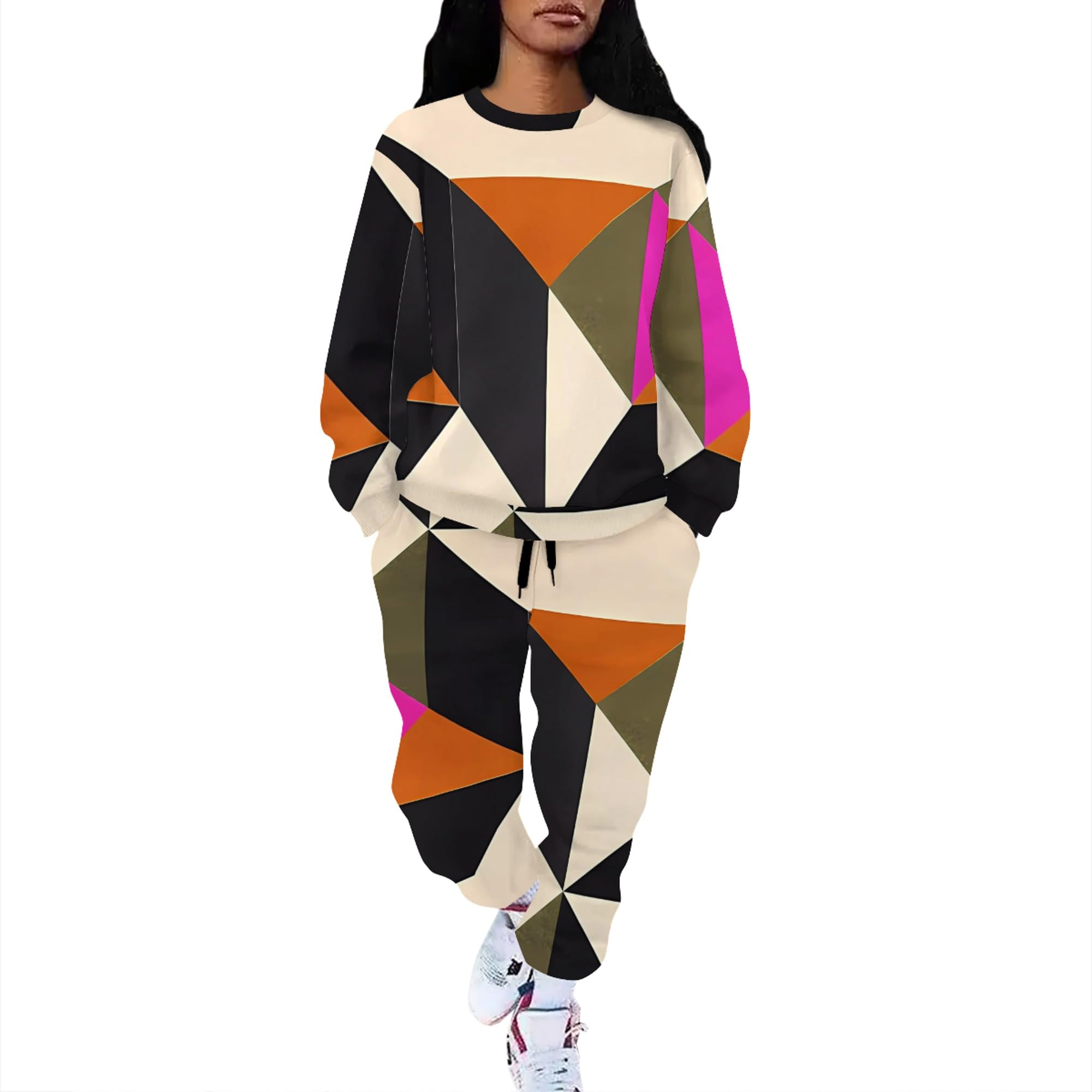Womens 2 Piece Sweatsuits Sets Pants Sets Women 2 Piece Outfits Matching Sweat Sets for Women 2 Piece