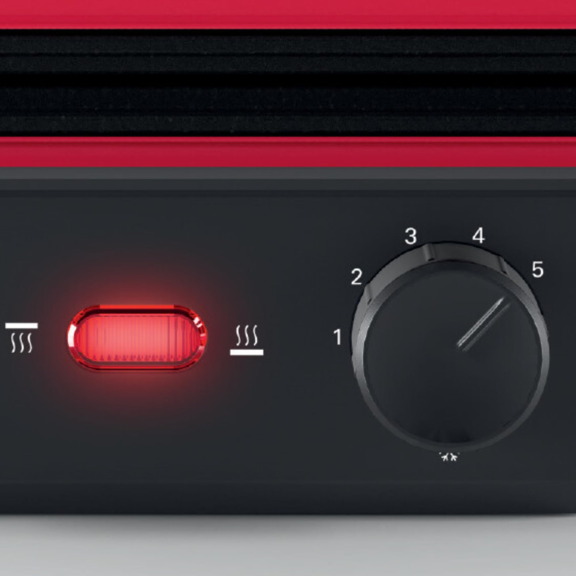 Bosch - Grill eléctrico, 3 posiciones, 2000W, Rojo, TCG4104