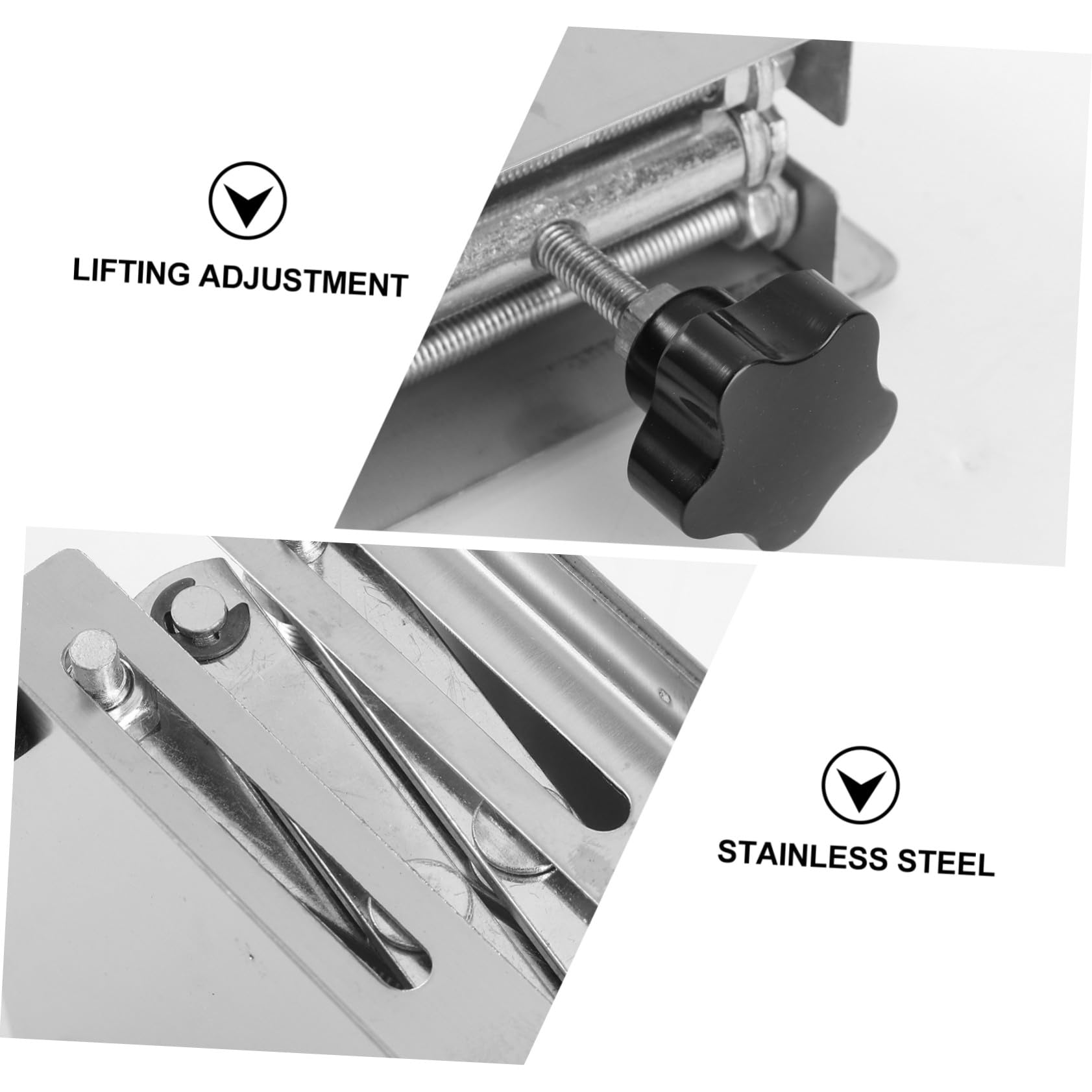 Piattaforma Elevatrice in Acciaio Inox per Laboratorio Supporto per Strumenti e Contenitori Sollevatore Jack Robusto e Pratico per Esperimenti Fisici e Biologici