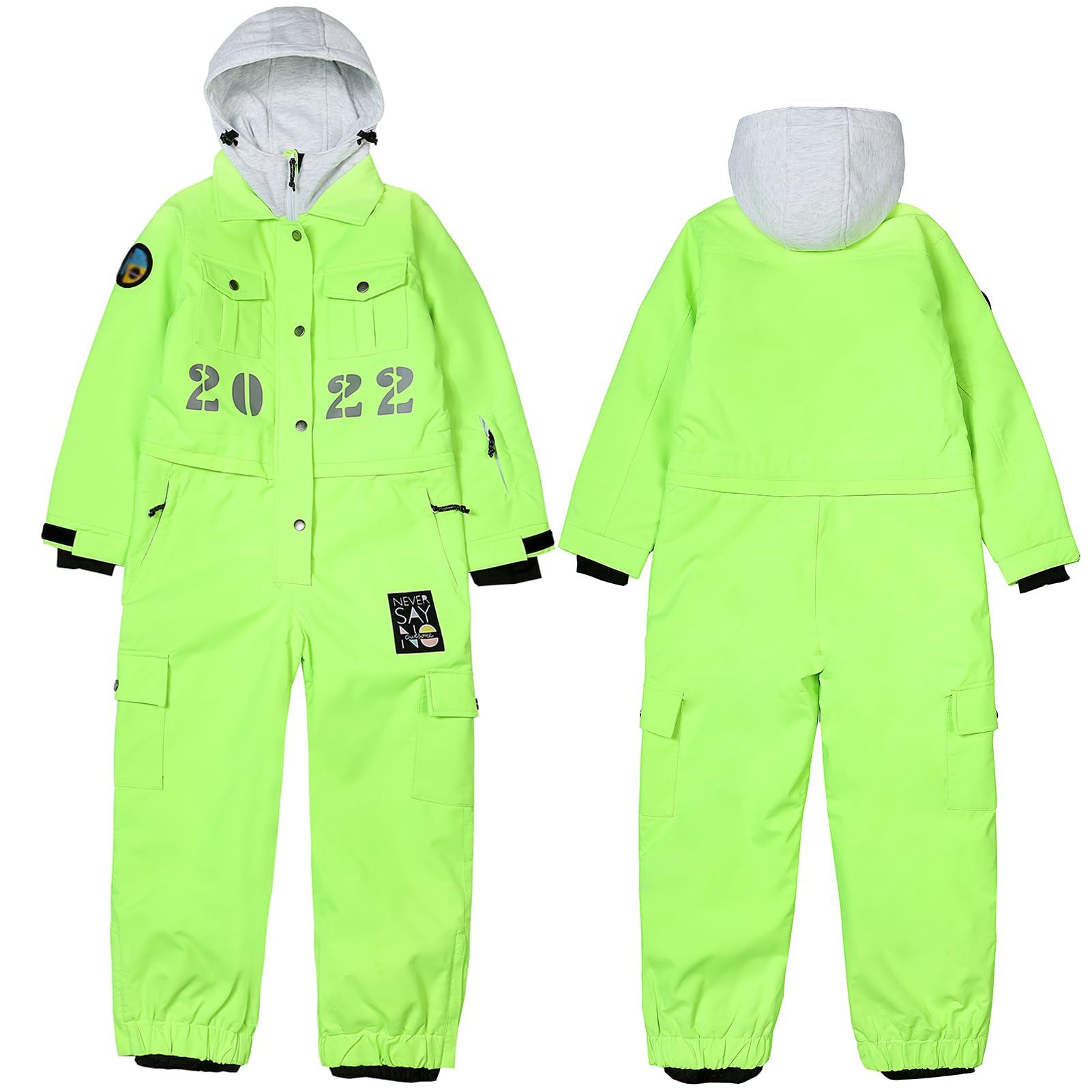 Tuta de Sci Monopezzo Bambini Tuta de Neve Inverno Antivento Impermeabile Tute de Neve Calda per Ragazzi Ragazze