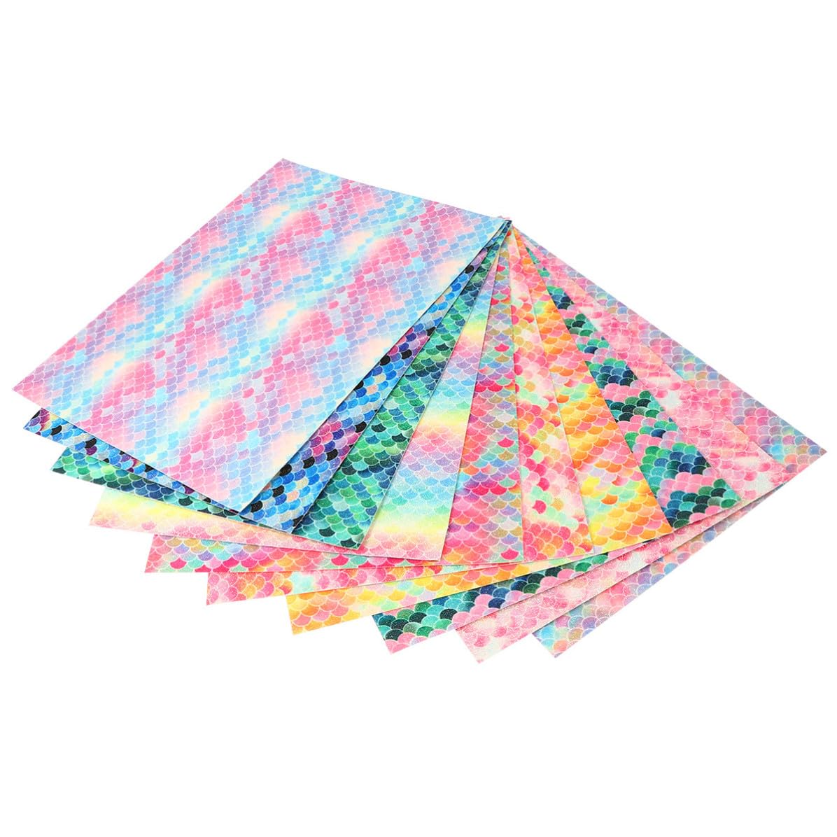 Tela de cuero sintético purpurina 10 piezas para joyería DIY y manualidades