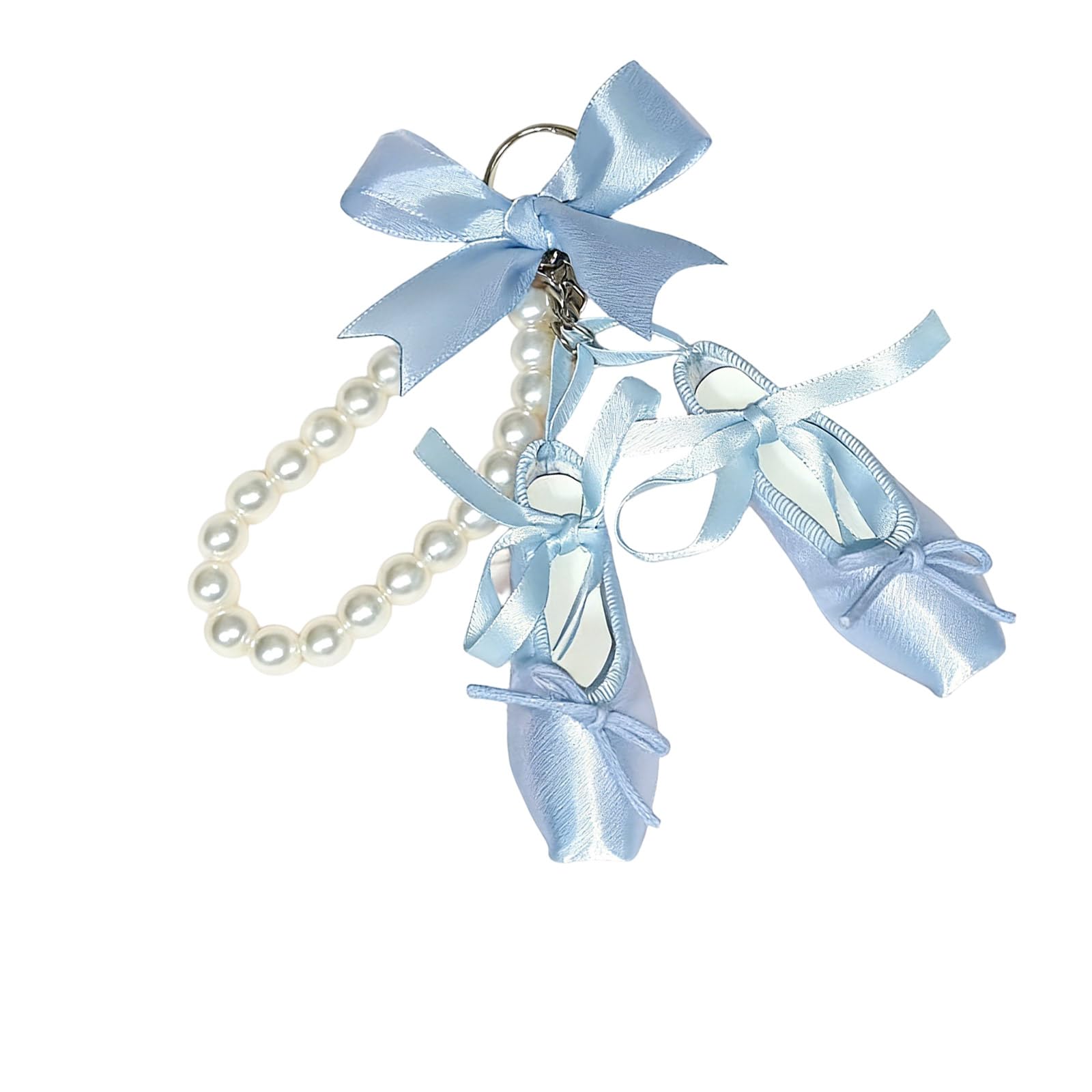 Accesorio de viaje diario estilo ballet con perlas y lazo 8