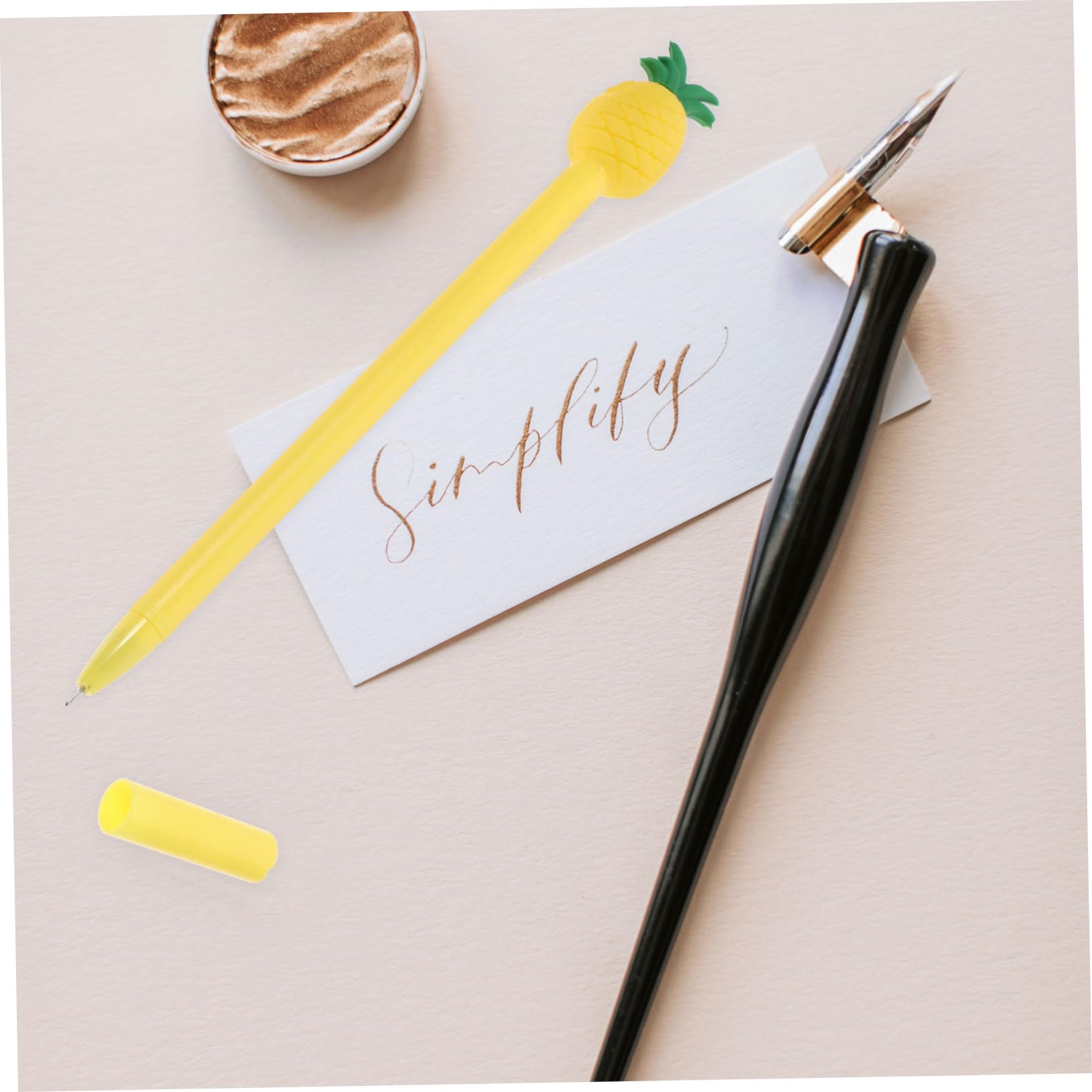 2 Set Di Penne A Sfera Con Design Di Ananas Penne Da Ufficio Strumenti Di Scrittura Per Studenti Forniture Scolastiche Set Di Cancelleria 12 Pezzi * 2