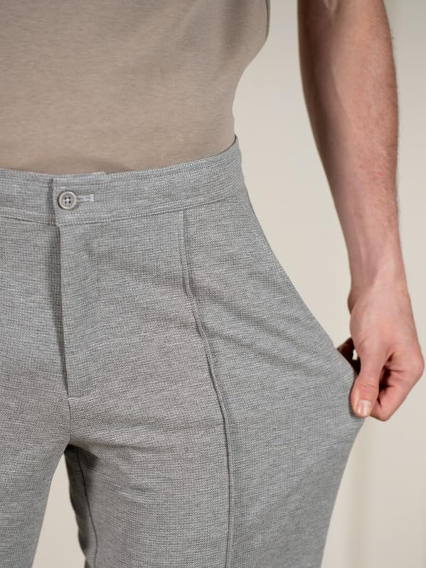 Image of The Pant Project Relaxed Fit Korean Pintuck Pants for Men | Stylish Relax Fit Men's Wear Trousers for Office or Party | Mens Fashion Dress Trouser Pant