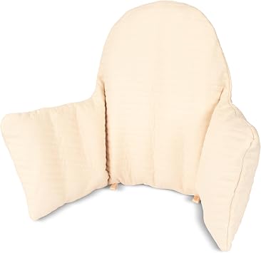 for IKEA High Chair Cushion, Double-Layered Antilope Beige | High Chair Cushion with Built-in Inflatable Core for Extra Softness and Comfort, Compatible with for IKEA Antilop High Chair