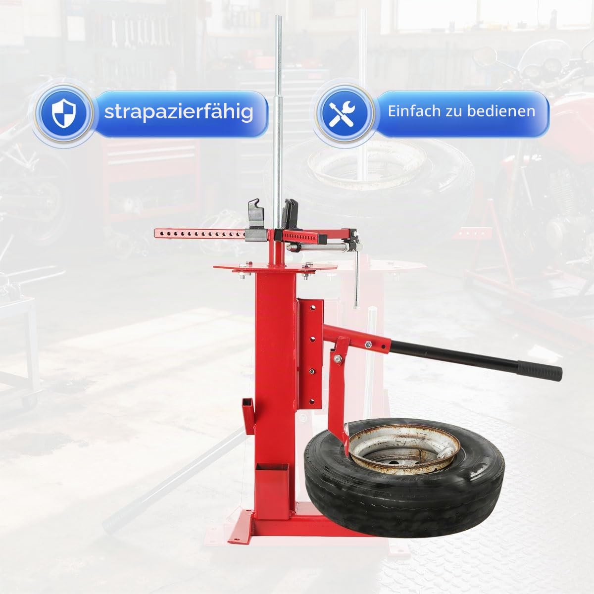 4-17" Reifenmontagegerät Manuell Reifenmontiergerät Reifenmontagehilfe Reifen Montage Reifenwechsler für Auto Motorrad oder Quad