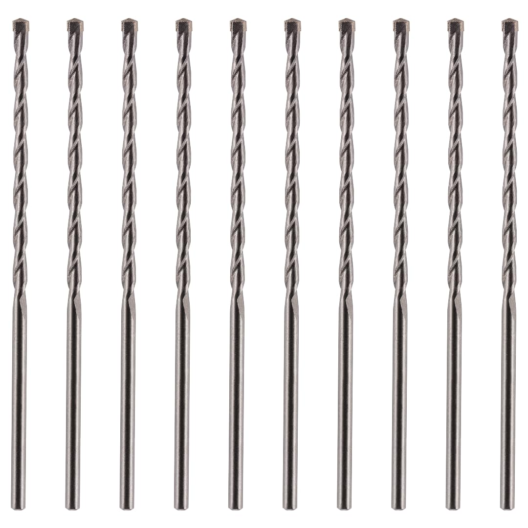 Rennie Tool - 10pcs 9mm x 150mm Long TCT Masonry Drill Bit Set