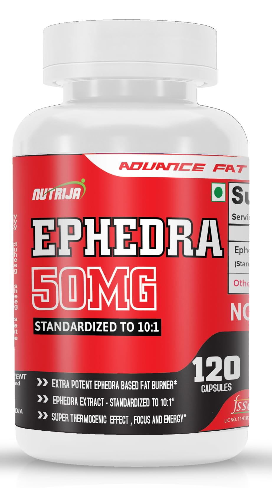 NutriJa Ephedra Extract 50mg (Standardized to 10:1) (120 Capsules) (B0BNHZRQWZ) Amazon Price History, Amazon Price Tracker
