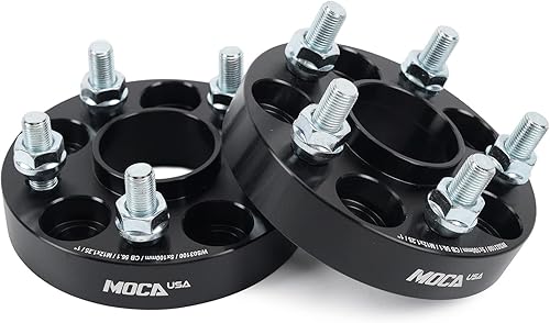 Miniatura 8 de MOCA - 2 espaciadores de rueda de 1.000in, patrón de pernos 5x100, orificio de cubo de 2.209in, tamaño de perno M12x1.25 para Scion FR-S, 04-06 para