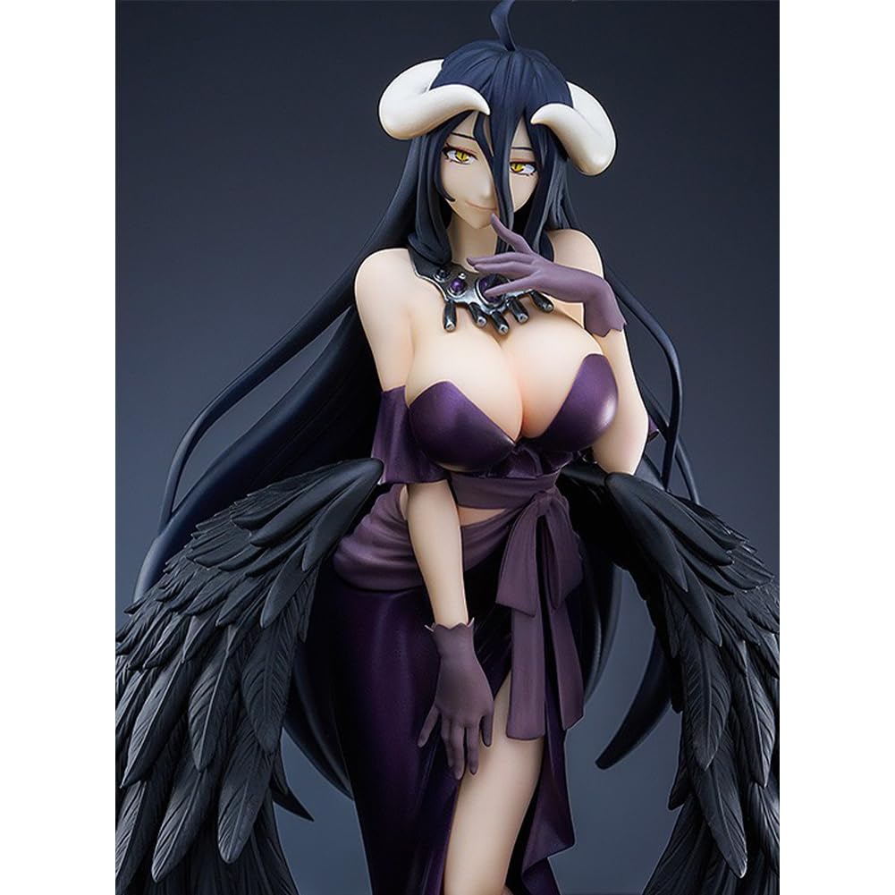 Albedo Figurine Anime 18 cm Mignon Fille Modèle Robe Statue PVC Objets de collection Statue Décoration de bureau Cadeau