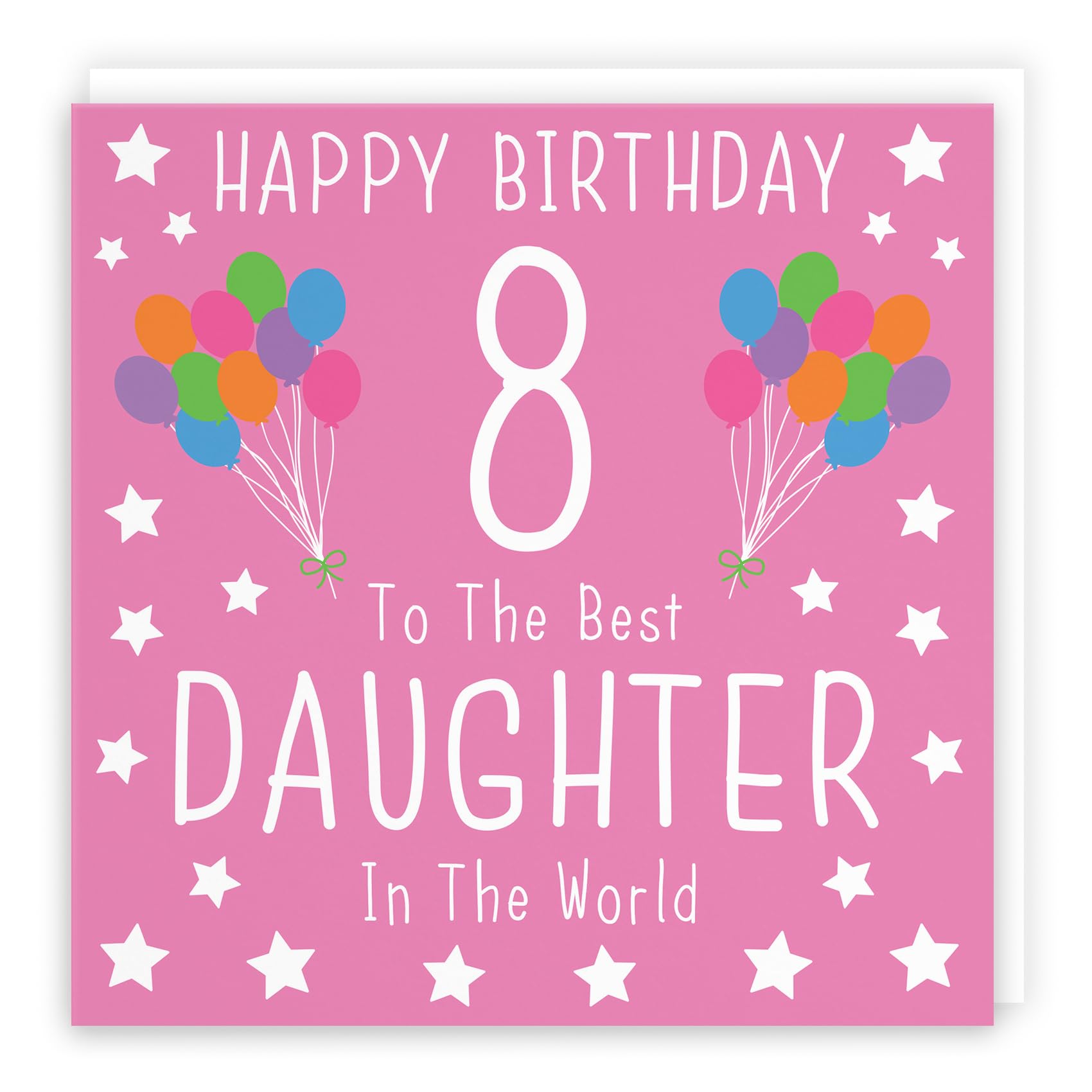 Hunts England Tarjeta De Felicitación De 8 Cumpleaños Para Hija Grande – Feliz  Cumpleaños – 8 – To The, image size:1700x1700