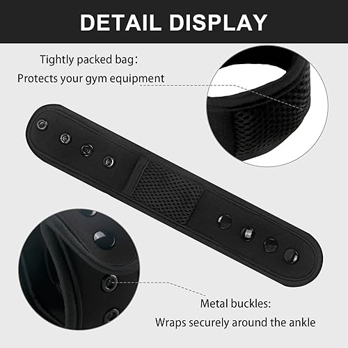 Miniatura 3 de Correa de tobillo para hombres y mujeres, compatible con Fitbit Flex 2OneZipCharge 2 3Alta HR o Garmin Vivofit234JR, pulsera deportiva ajustable y