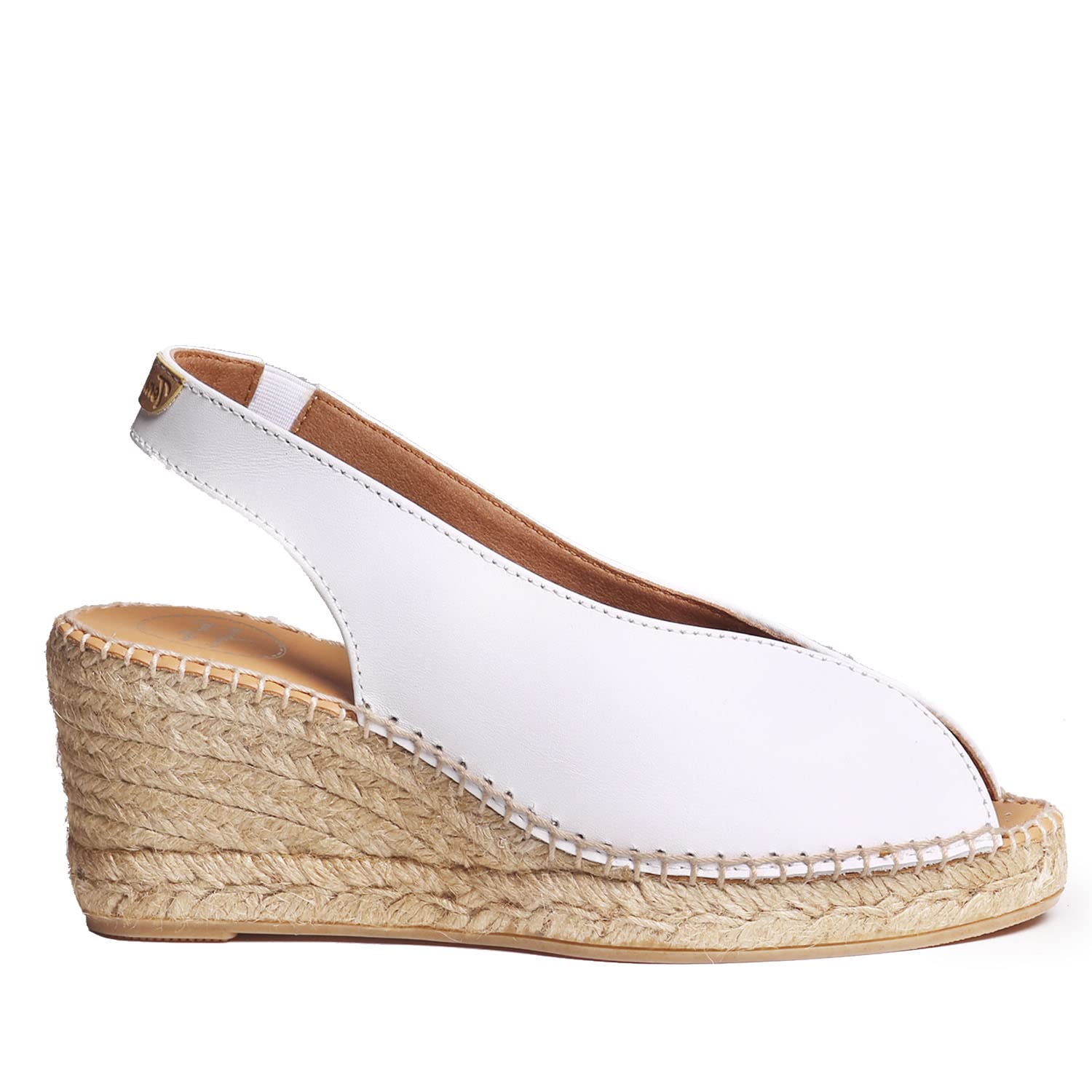 Toni Pons Laila-P - Espadrillas Spuntate con Zeppa Stile Donna realizzate in Pelle.