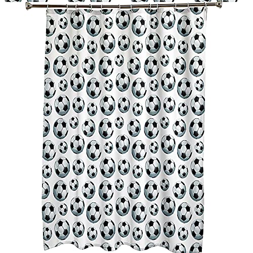 Rideau de douche imperméable KnSam 180x200 football polyester - 7
