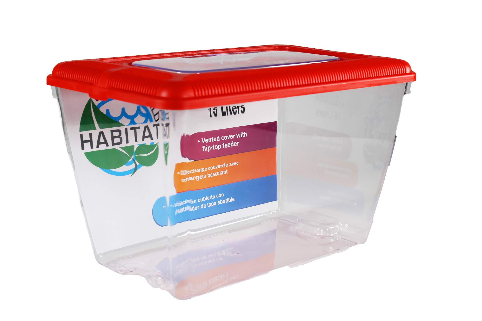 Penn-Plax Small World Habitat – Portable Clear and Transparent Plastic Tank – Excellent for Small Critters and Creatures – Easy to Clean & Handle – 4 Gallon