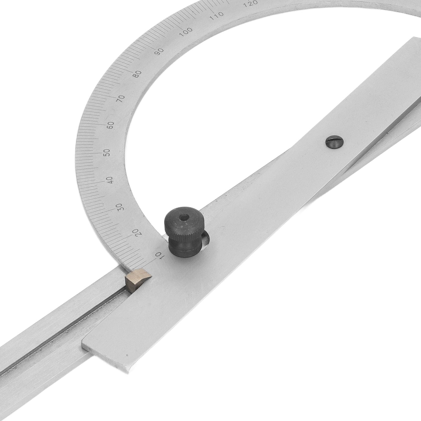 Cocoarm Goniometro per la Lavorazione del Legno, Righello Angolare Regolabile in Acciaio Al Carbonio 200 X 400 Mm, Strumento di Misurazione Portatile Ad Alta Precisione Inciso Al per Falegnami,