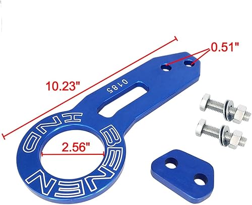 Miniatura 2 de Heart Horse Gancho de remolque trasero para automóvil universal, JDM parachoques de liberación rápida, anillo de remolque automático, aleación de