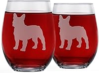 Vista 11 de Copas de vino sin tallo de Corgi (juego de 2) Regalo único para amantes de perros Grabadas a mano con el nombre de la raza en la parte inferior