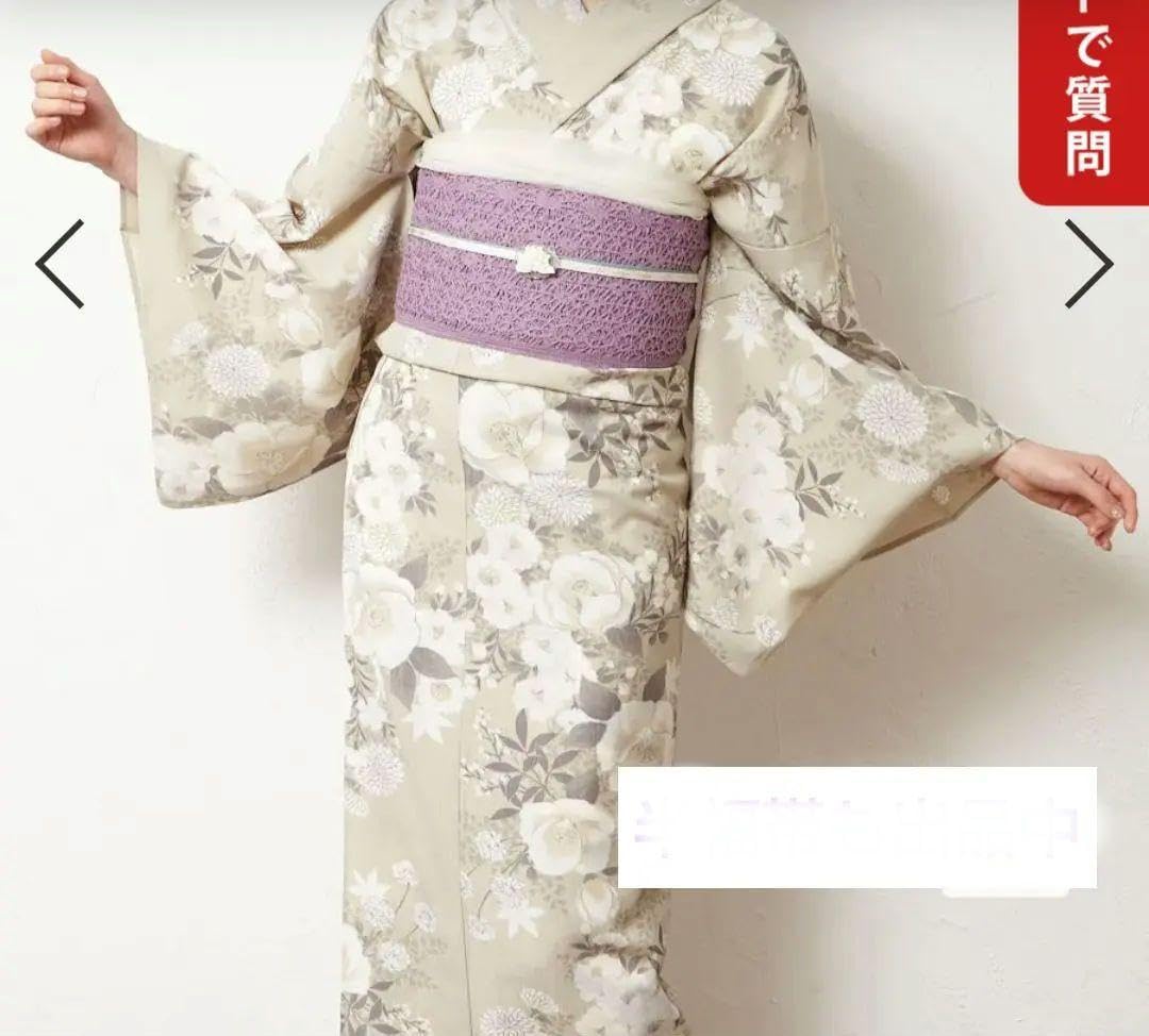 Amazon.co.jp: ふりふ 浴衣 椿うさぎセオアルファ 身丈163.0 裄68.0