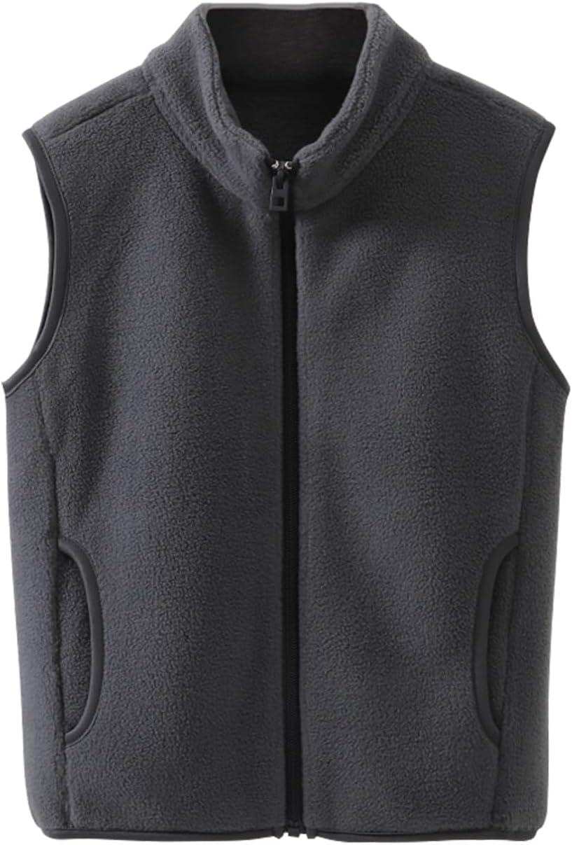 Kids Polar Fleece Vest Jacket Full-Zip Warm Sleeveless Lightweight Outwear 3-12Years Kids Polar Fleece Vest Jacket Full-Zip Warm Sleeveless Lightweight Outwear 3-12Years