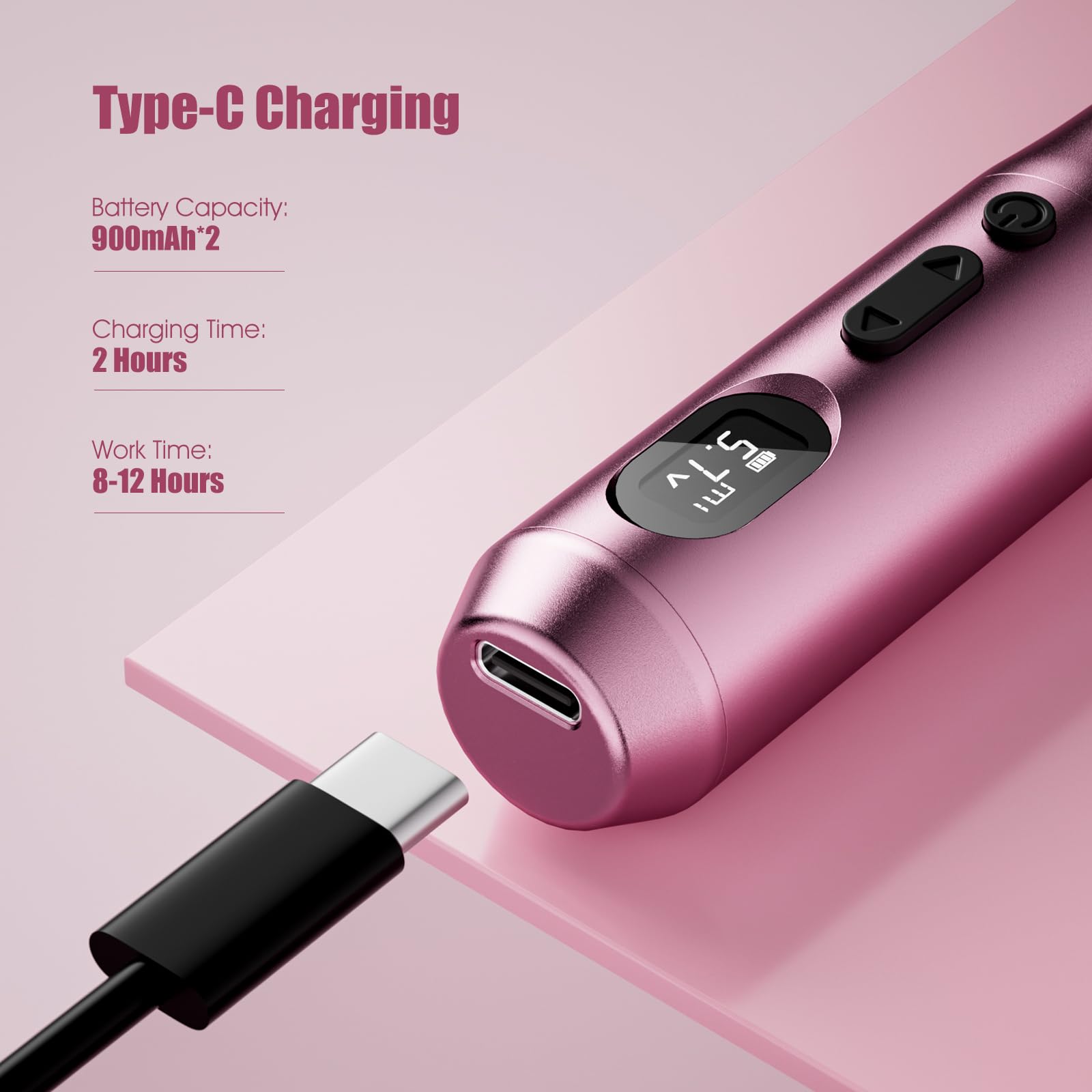 Biomaser Wireless maschine Semi Permanent Make-up Maschinen-Kit 2PCS 900mAh akku mit 10 Stück Patronen Nadeln für Augenbrauen Lippen Eyeliner Ombre Puder Brauen Microshading Zubehör
