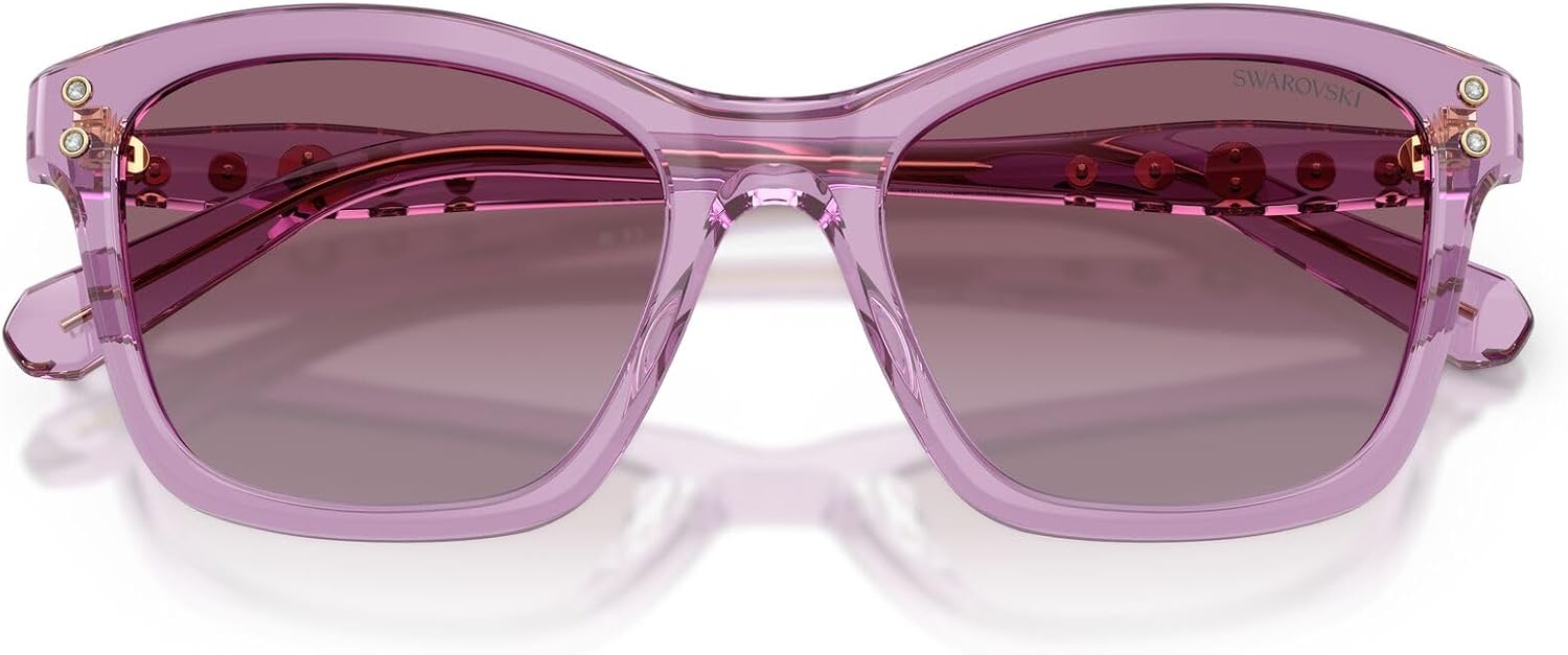 Swarovski womens Sk6063f Low Bridge Fit Square Sunglasses