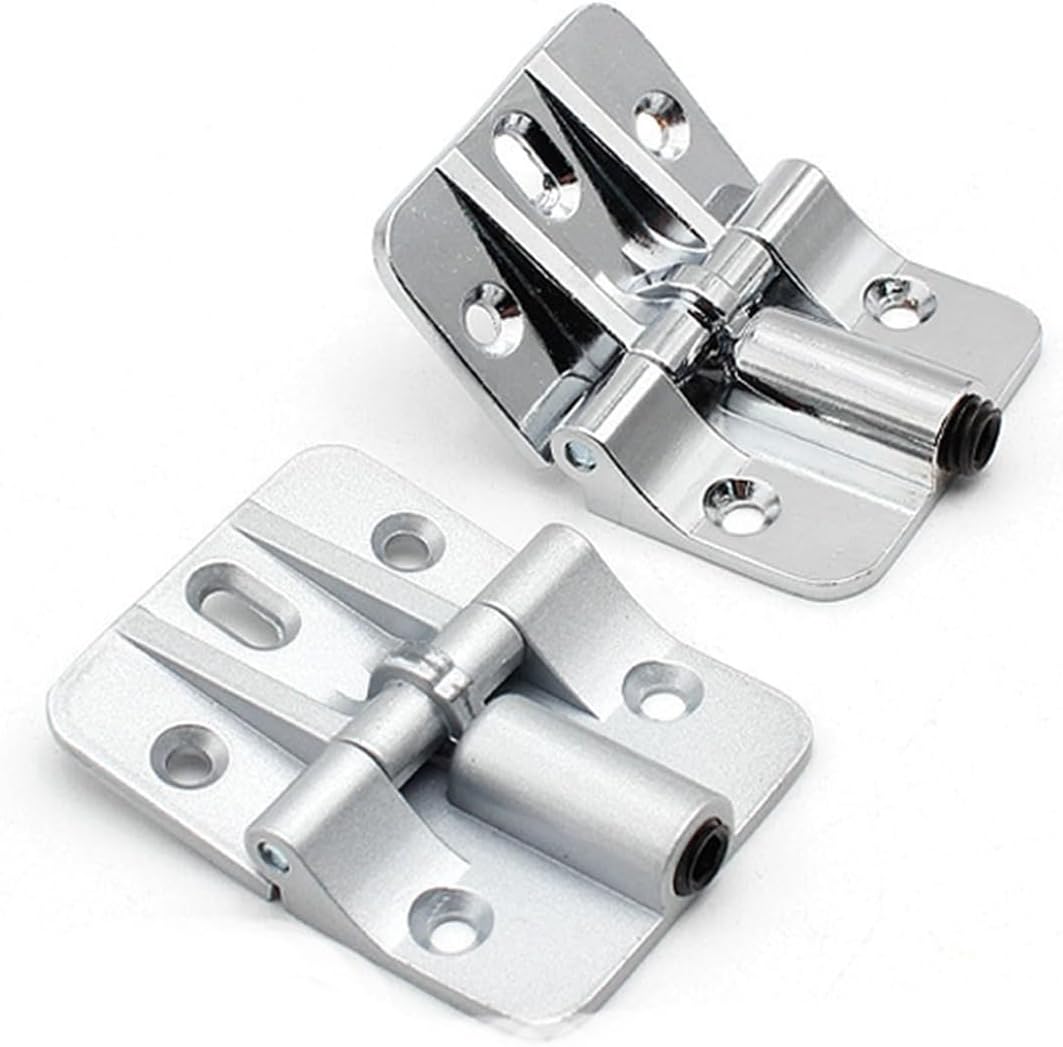 HL056 90/180 Degree Foldable Electrical Cabinet Industrial Limit Damping Butt Hinge Zinc Alloy 1Pcs(HL056 ZINC Matte)