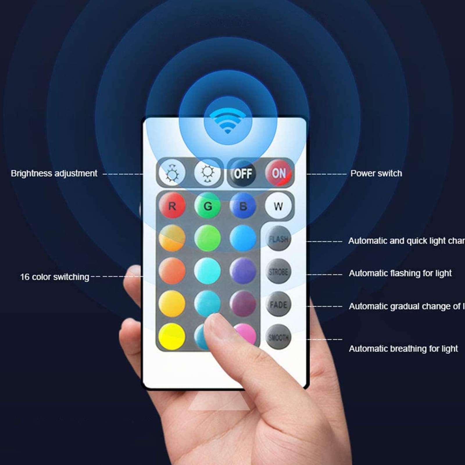 COYEUX Espositore per Bottiglie di liquore Illuminato a LED, espositore Illuminato in 3 Fasi, con Telecomando e 16 Colori preimpostati, per casa/Bar Commerciale