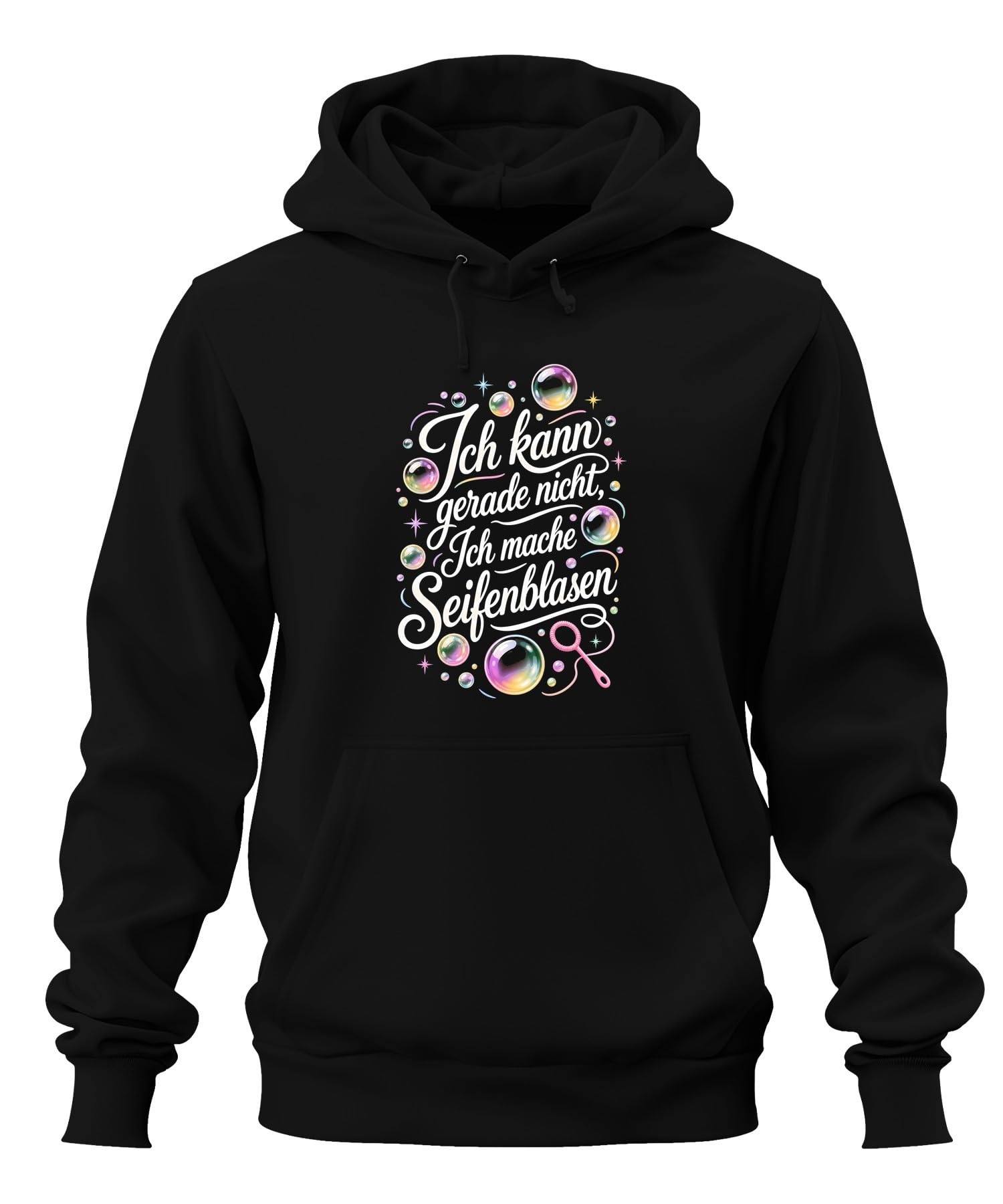 Ich kann einfach Nicht Ich Statement Hoodie Hoodie Hoodie | Sarkazm Tęczowy ług mydlany dmuchany urodziny dziecka czas wolny wakacje lato brokat magia dzieciństwo bańka fantazyjna