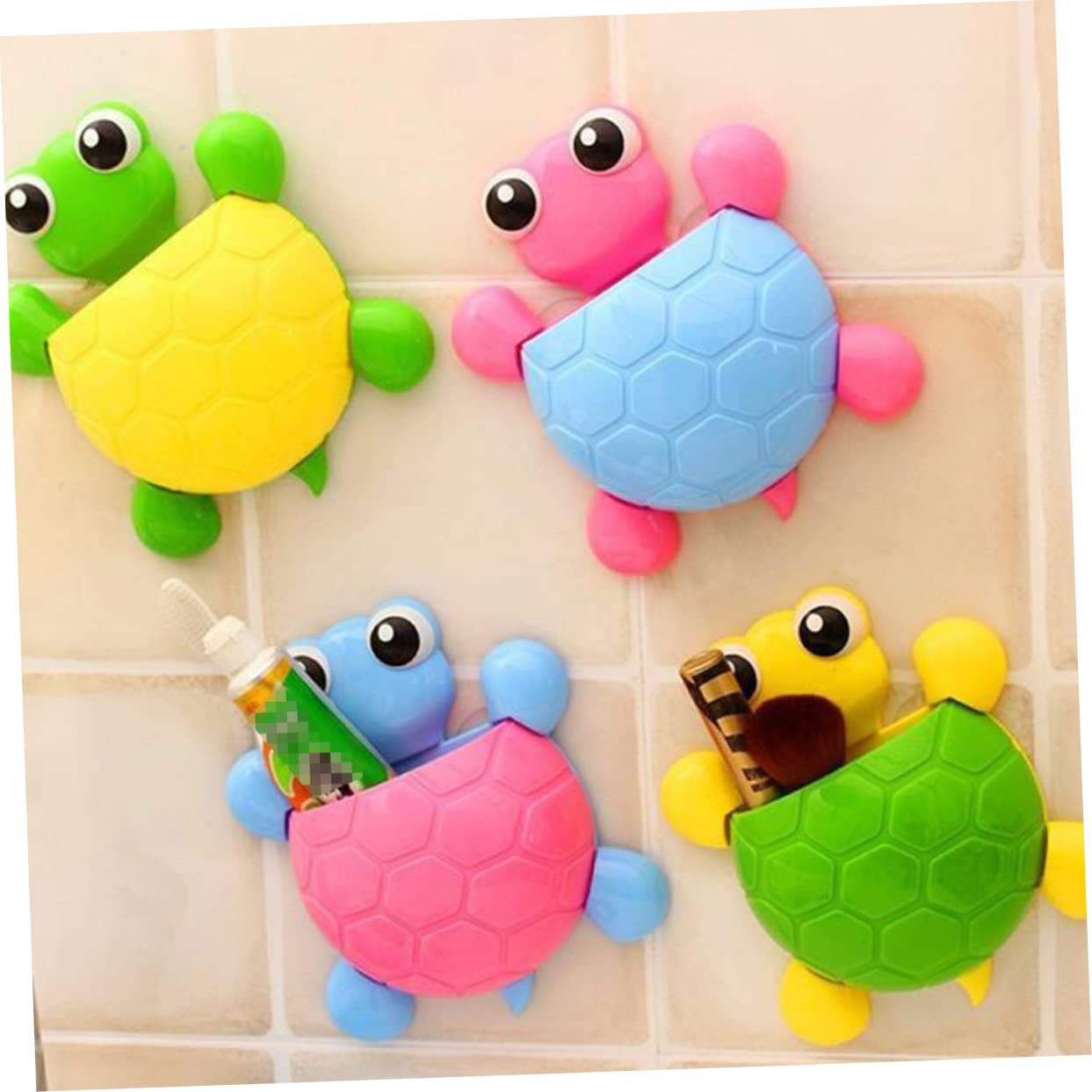 Ciieeo 6 Pz porta dentifricio Supporto spazzolino da denti multifunzionale porta spazzolino da denti simpatico portaspazzolino spazzolini da denti per bambini portaspazzolino da lavabo