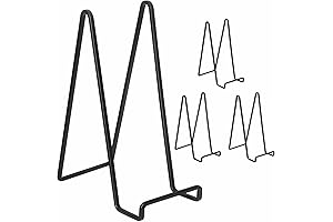 Decolore 4-Pack Easel Tabletop Stand for Plates and Frames
