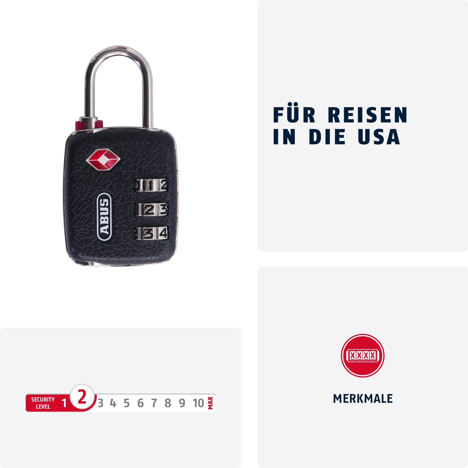 ABUS TSA Kłódka 146TSA/30 Twins zestaw 2-częściowy, 58830