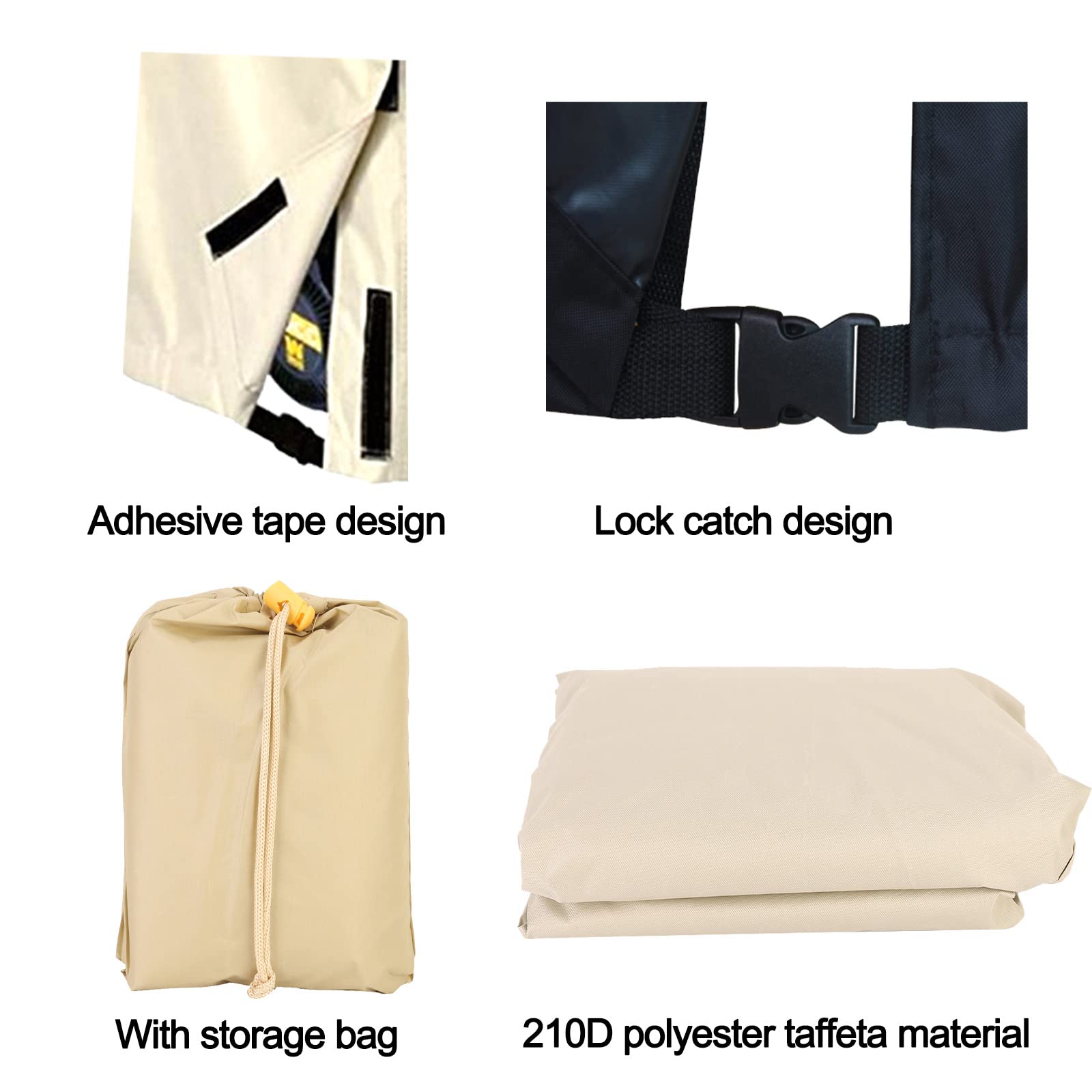 Copertura Per Generatore Elettrico 3000-5000 Watt - Impermeabile E Resistente Per Esterni (Grigio) - Foto 9