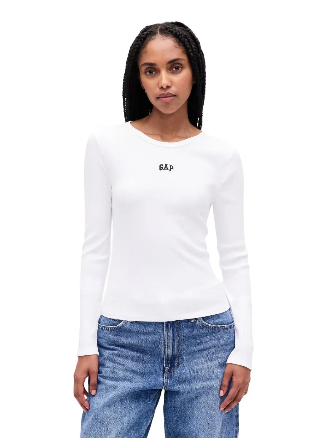 Women's Cropped Ribbed Tee