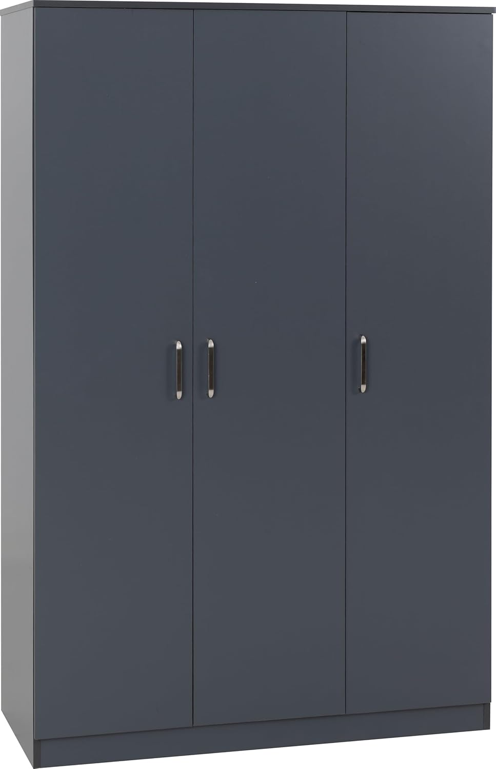 Seconique Dakota 3 Door Wardrobe in Dark Grey