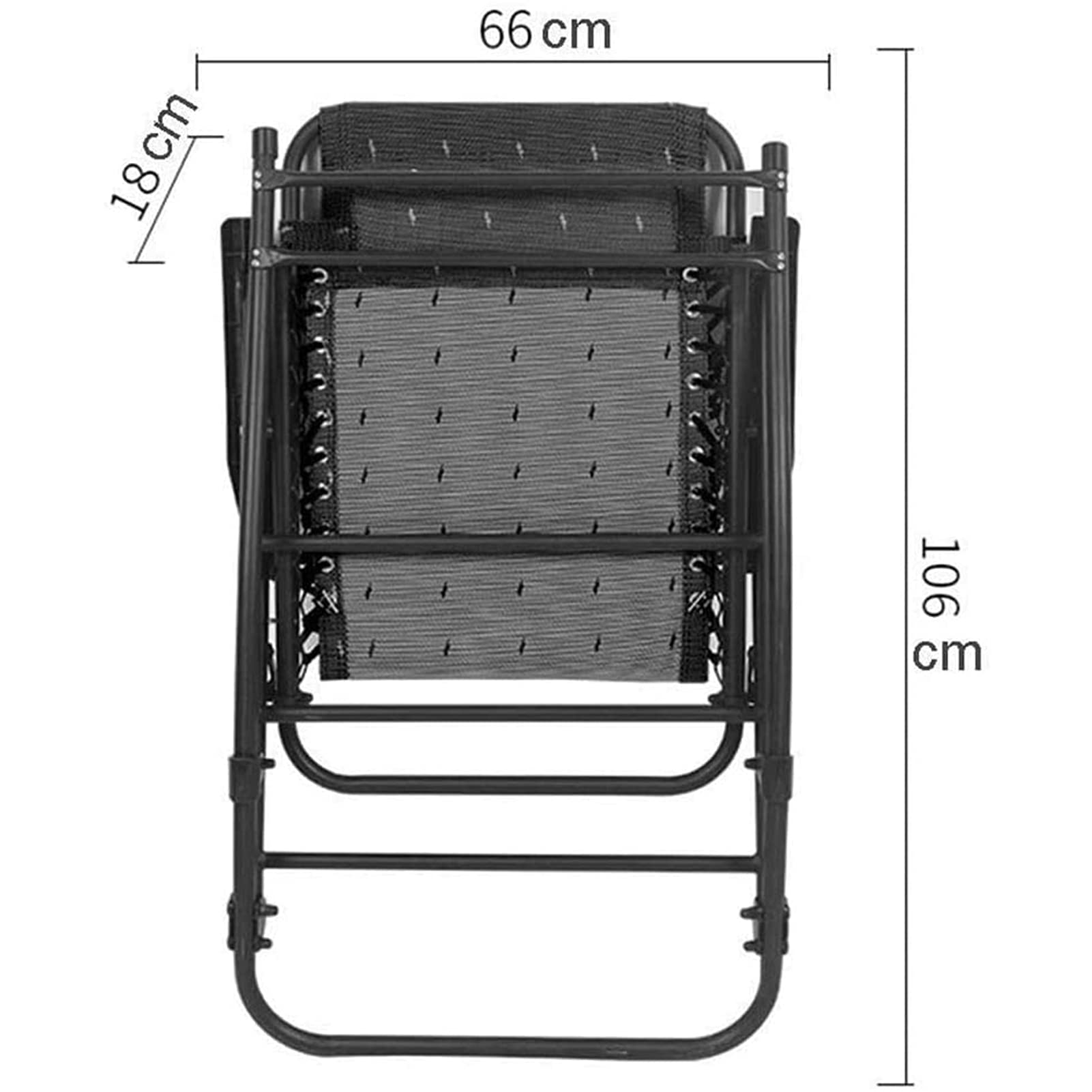 Tumbona Reclinables Plegables, Sillas Plegable Hamaca Gravedad Cero, Silla Tumbona con Almohada, Armazón Resistente, para Balcón O Terraza