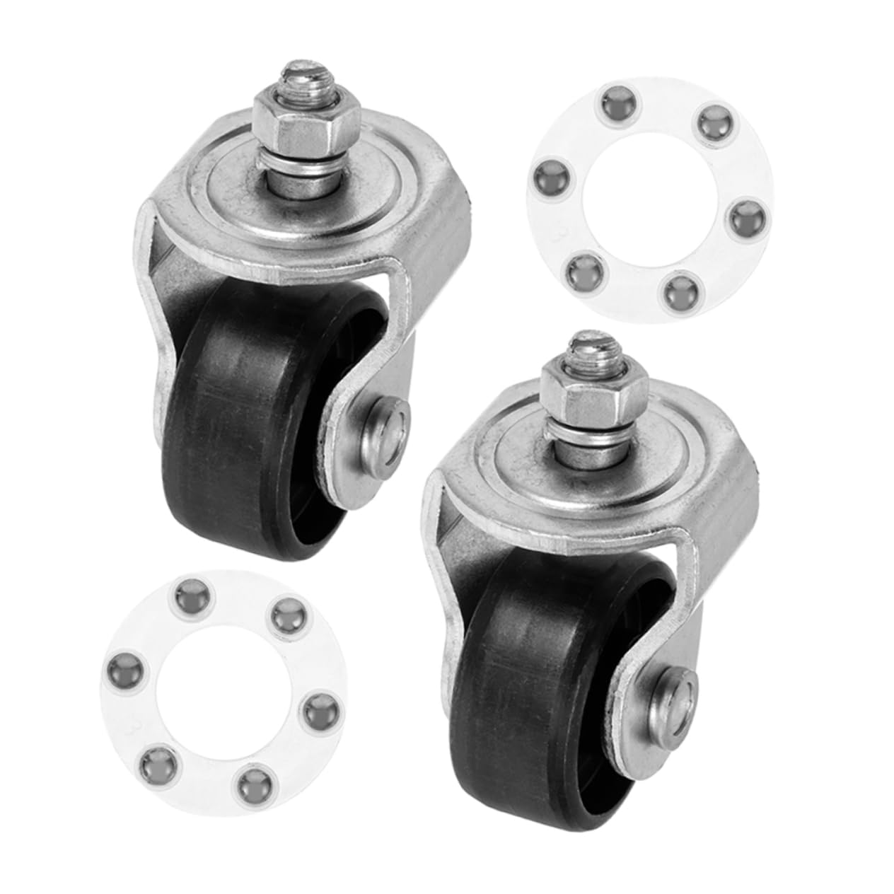 Lot de 2 roulettes de cric hydrauliques pour cric 2 tonnes