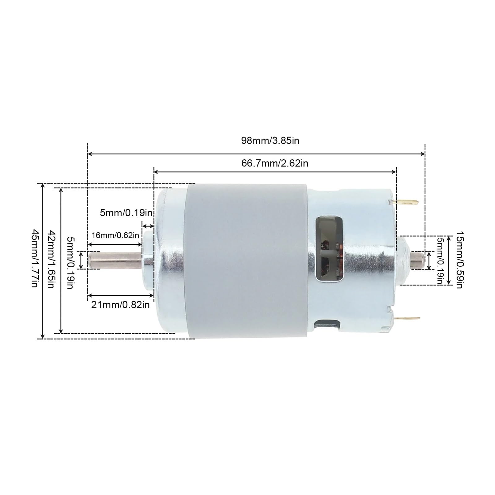 POWTAXBJGD 775 DC Electronic Starter 24V 6000-12000RPM High-Speed Large Torque Electronic Starter for Small Drill/DIY/Machine(12000 RPM)