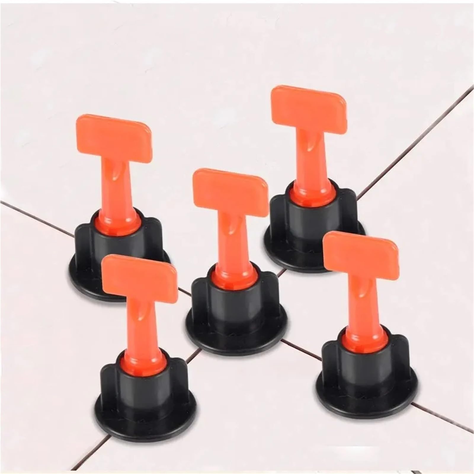 Sistema di livellamento for piastrelle in ceramica, clip, distanziatori, kit livellante for porcellana, strumenti costruzione for la posa, fissaggio a parete per Ristrutturazione(204Pcs balck)