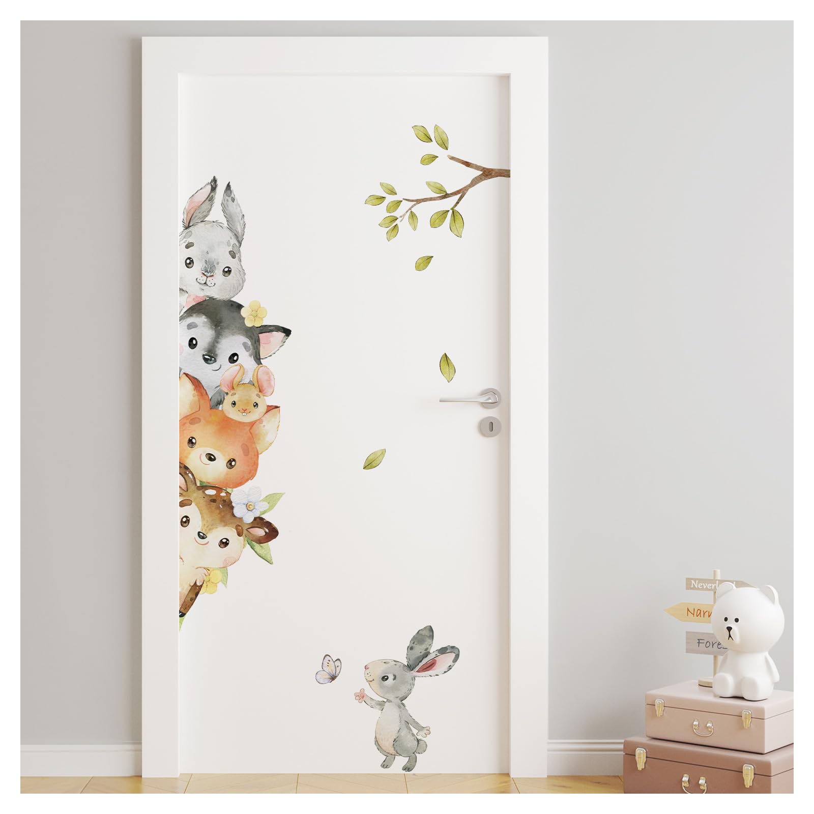 Sticker mural animaux de la forêt pour créer un nid douillet d'enfant