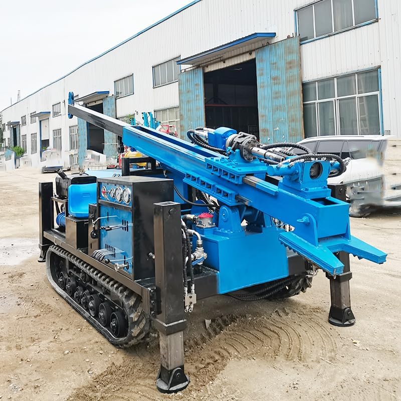 Hydraulic Core Diamond Drill Rig on Tracks, Adjustable Drilling Angle, Suitable for Geological Survey, Mining Exploration and Construction Site Investigation