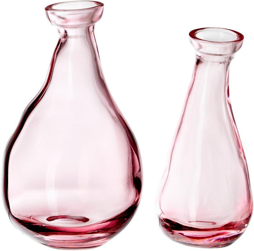 Ikea pink Misshapen Balloon Vases-include 5 1/2" Vase and 4 3/4" Vase. Varvind