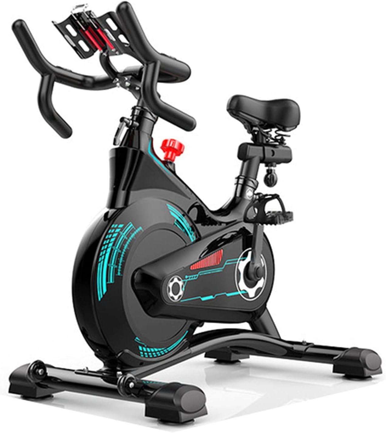Spinning Bike Indoor Exercise Bike, Home Gym Spinning Bike-with Phone Holder And Bottle Holder, Fixed Bicycle With Magnetic Control Resistance Adjustment