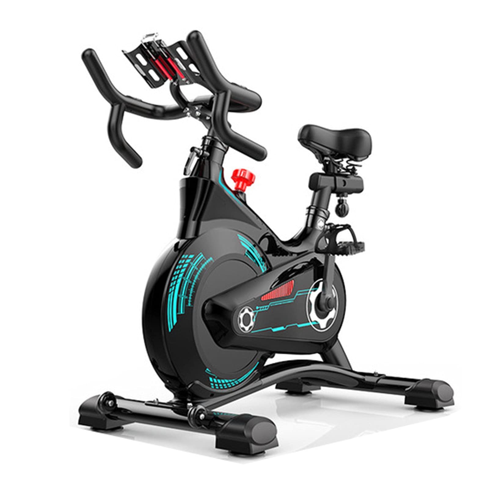 Spinning Bike Indoor Exercise Bike, Home Gym Spinning Bike-with Phone Holder And Bottle Holder, Fixed Bicycle With Magnetic Control Resistance Adjustment