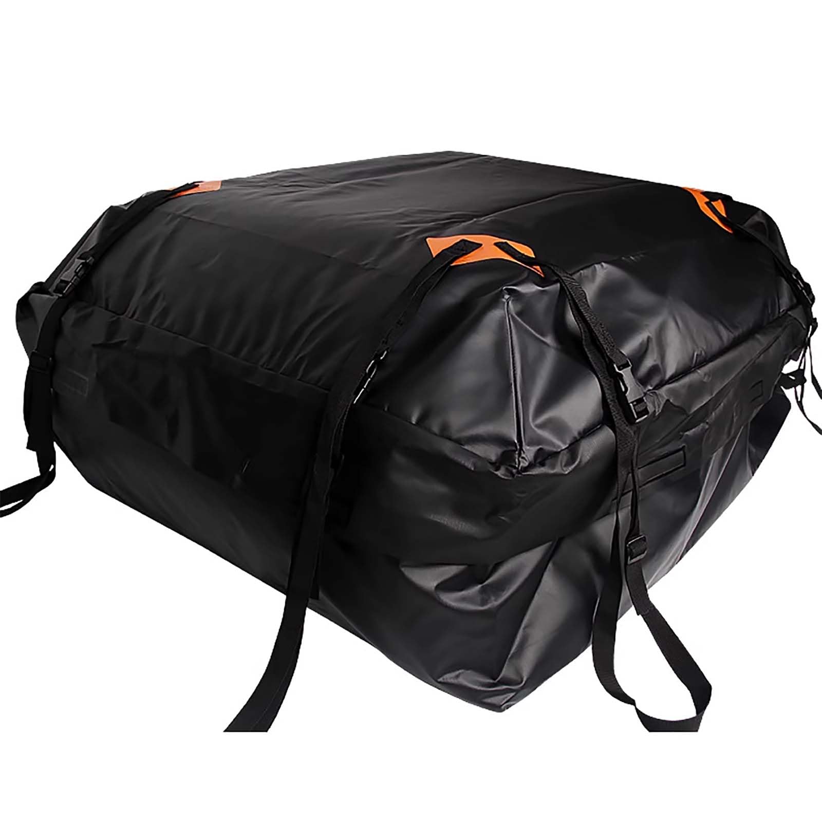 Borsa da tetto per auto, impermeabile, anti-strappo, con cinghie rinforzate, borsa per riporre oggetti, universale, adatta per tutte le auto con/senza portapacchi, colore nero (104,9 x 80 x 40,1 cm)
