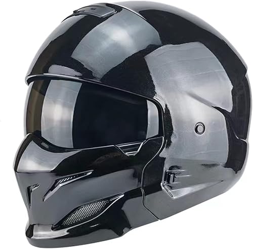 Cascos modulares de cara abierta, casco de motocicleta de cara completa unisex para adultos, scooter, Street Bike Cruiser aprobado por DOT